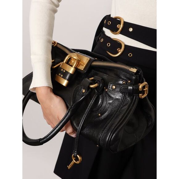 Chloe' Women Paddington Leather Handbag - Picture 2 of 5